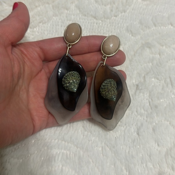 Mango Combined shell earrings - Picture 4 of 5